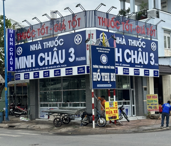 BẢNG HIỆU NHÀ THUỐC TÂY MINH CHÂU 3 BẢNG HIỆU NHÀ THUỐC TÂY MINH CHÂU 3